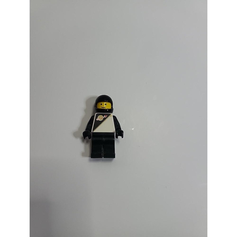 Vintage 1988 Lego Futuron Black Minifigure (SP014) No Visor Astronaut (B2)